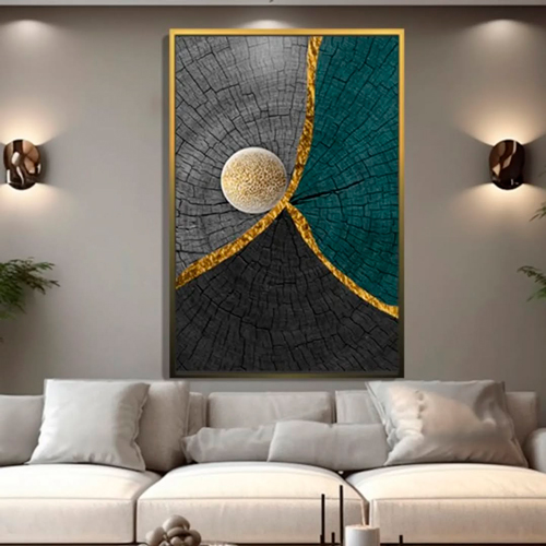 Quadro Decorativo Abstrato Madeira