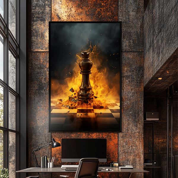 Quadro Decorativo Xadrez