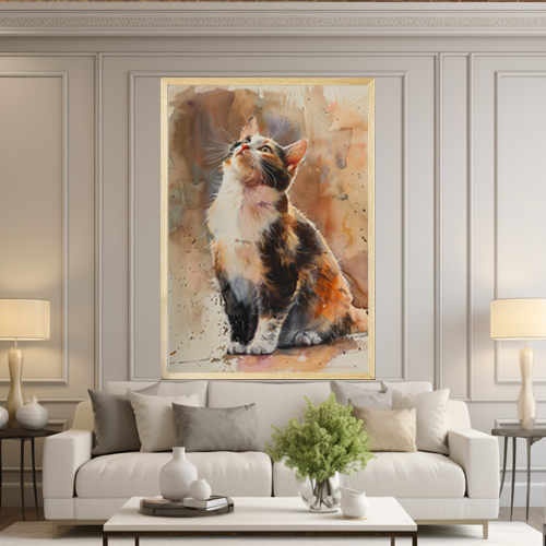 Quadro Decorativo Gato