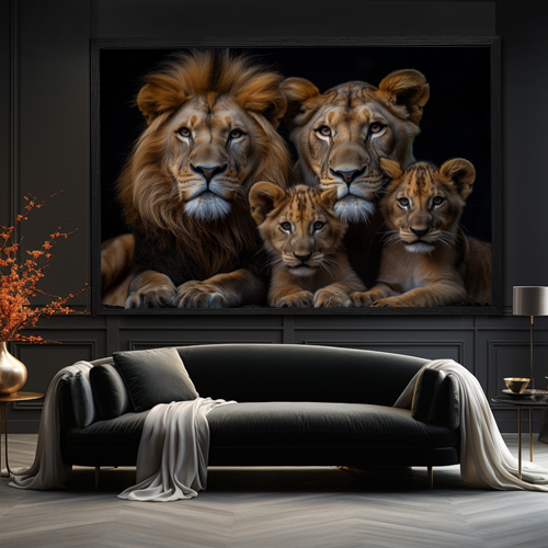 Quadro Família Leões
