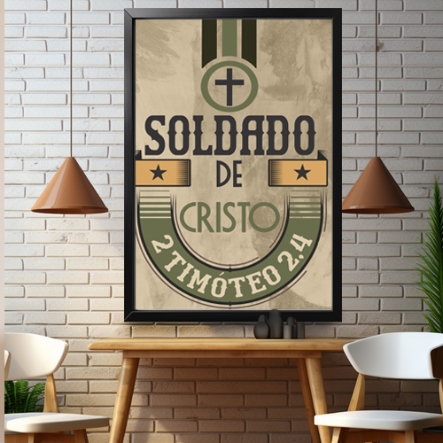 Quadro Soldado de Cristo